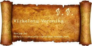 Vizkelety Veronika névjegykártya